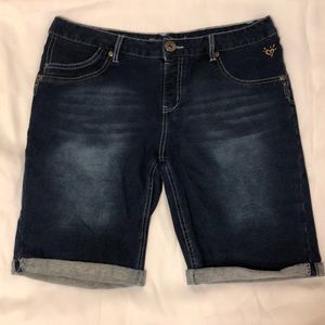 Soft knit premium justice jean shorts